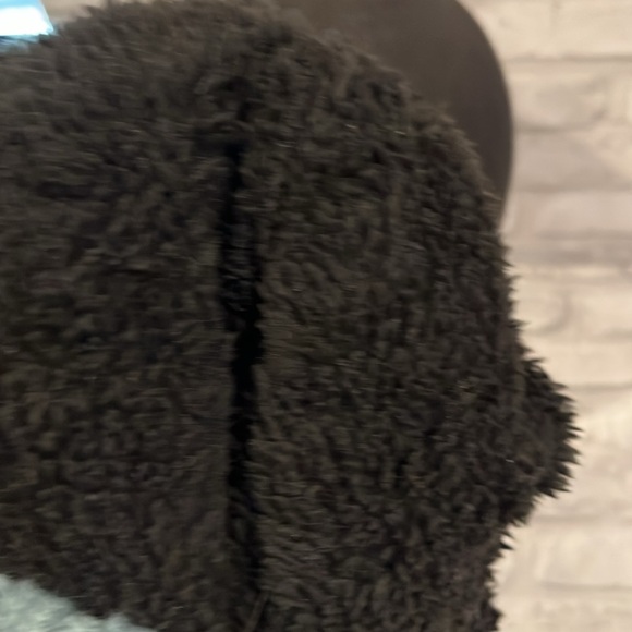 Timberland knit beanie hat winter cap sage green black faux fur lining warm ski - Picture 6 of 7